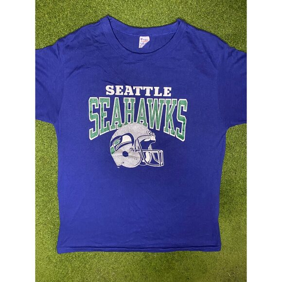 80s Seattle Seahawks - Vintage NFL T-Shirt (XL) - Picture 1 of 1